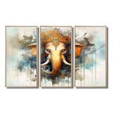 Vibrant Hinduisim Elephant I - Multi-Panels