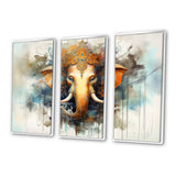 Vibrant Hinduisim Elephant I - Multi-Panels