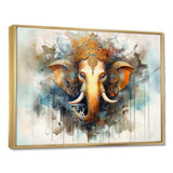 Vibrant Hinduisim Elephant I - Spiritual Canvas Wall Art