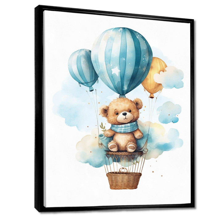 Nursery Bear Cub Children Dreams II - Animals Canvas Wall Art