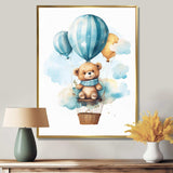 Nursery Bear Cub Children Dreams II - Animals Canvas Wall Art