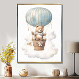 Nursery Bear Cub Kids Dreams I - Animals Canvas Wall Art