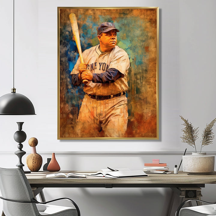 Vintage Baseball Glory - Sport Baseball Canvas Wall Art