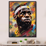 Le Bron Multicolor - Sport Basketball Canvas Wall Art