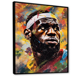 Le Bron Multicolor - Sport Basketball Canvas Wall Art