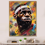 Le Bron Multicolor - Sport Basketball Canvas Wall Art