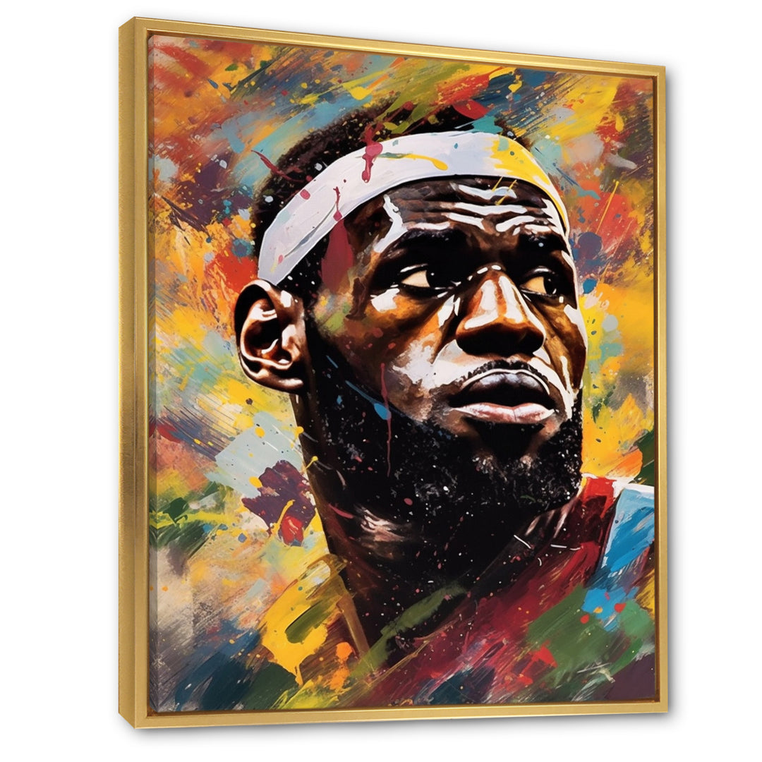 Le Bron Multicolor - Sport Basketball Canvas Wall Art