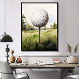 Minimalism Golf Ball I - Sports Canvas Wall Art