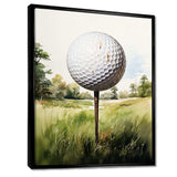 Minimalism Golf Ball I - Sports Canvas Wall Art