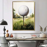 Minimalism Golf Ball I - Sports Canvas Wall Art