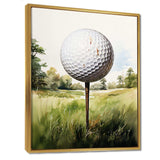 Minimalism Golf Ball I - Sports Canvas Wall Art