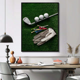 Golf Set Swing Excellence III - Sports Canvas Wall Art