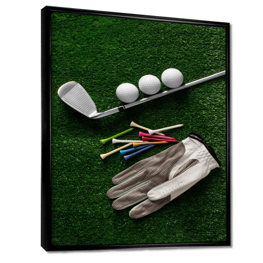Golf Set Swing Excellence III - Sports Canvas Wall Art