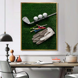 Golf Set Swing Excellence III - Sports Canvas Wall Art