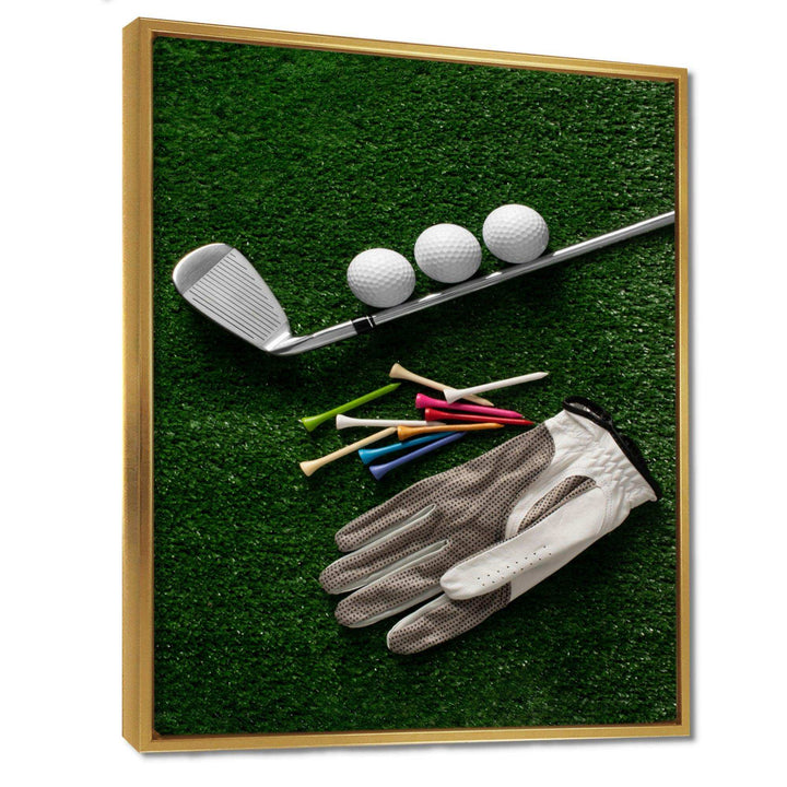 Golf Set Swing Excellence III - Sports Canvas Wall Art