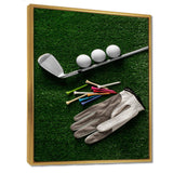 Golf Set Swing Excellence III - Sports Canvas Wall Art