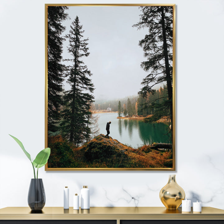 Lake Trails Harmony - Hiking Canvas Wall Art