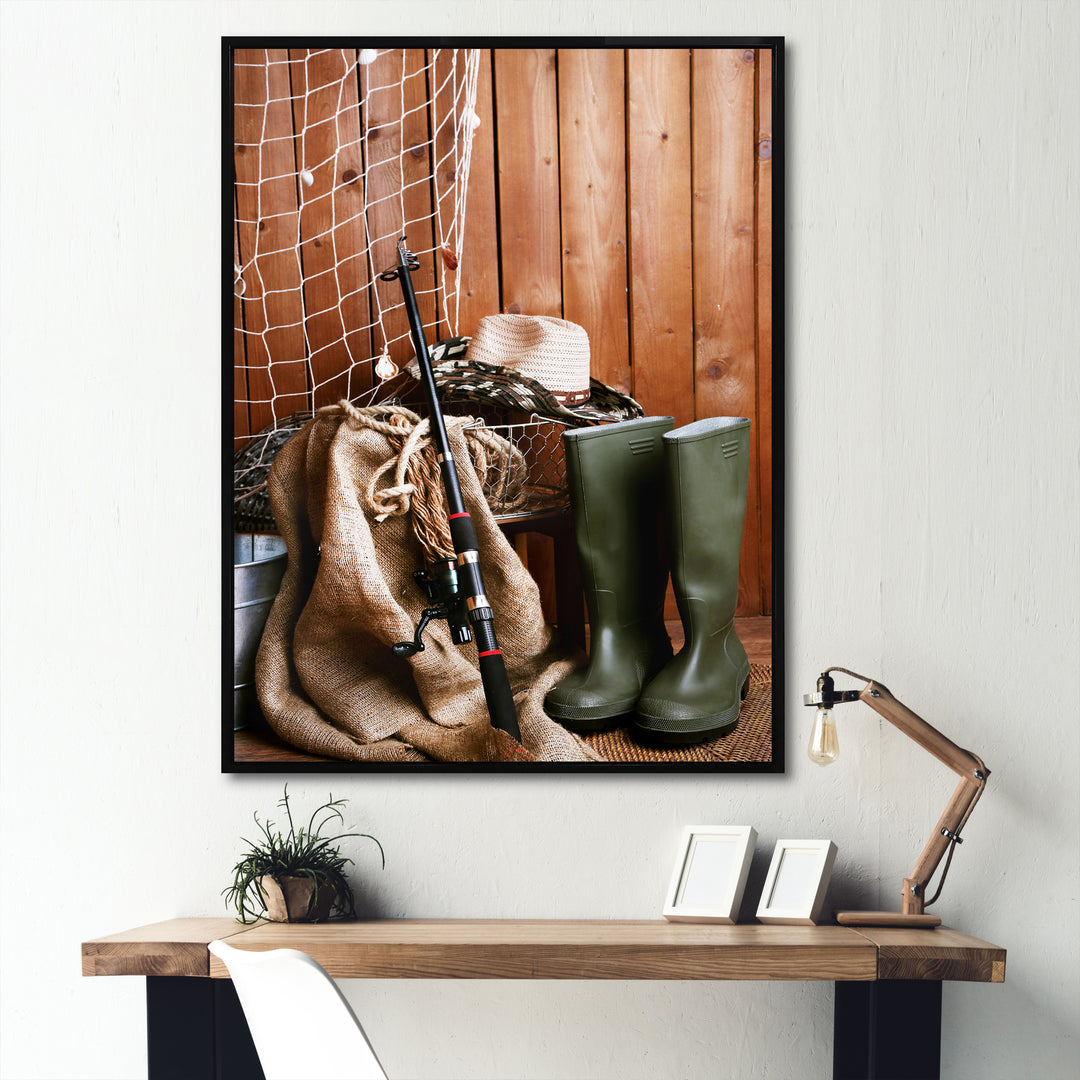 Ready For Fishing - Hunting &amp; Fishing Canvas Wall Art