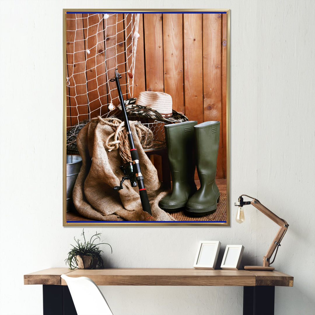 Ready For Fishing - Hunting &amp; Fishing Canvas Wall Art