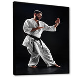 Martial Arts Combat Warrior I - Martial Arts Canvas Wall Art