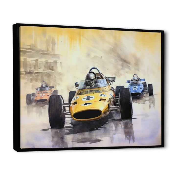 Vintage Formula Speedway Rush - Racing Canvas Wall Art