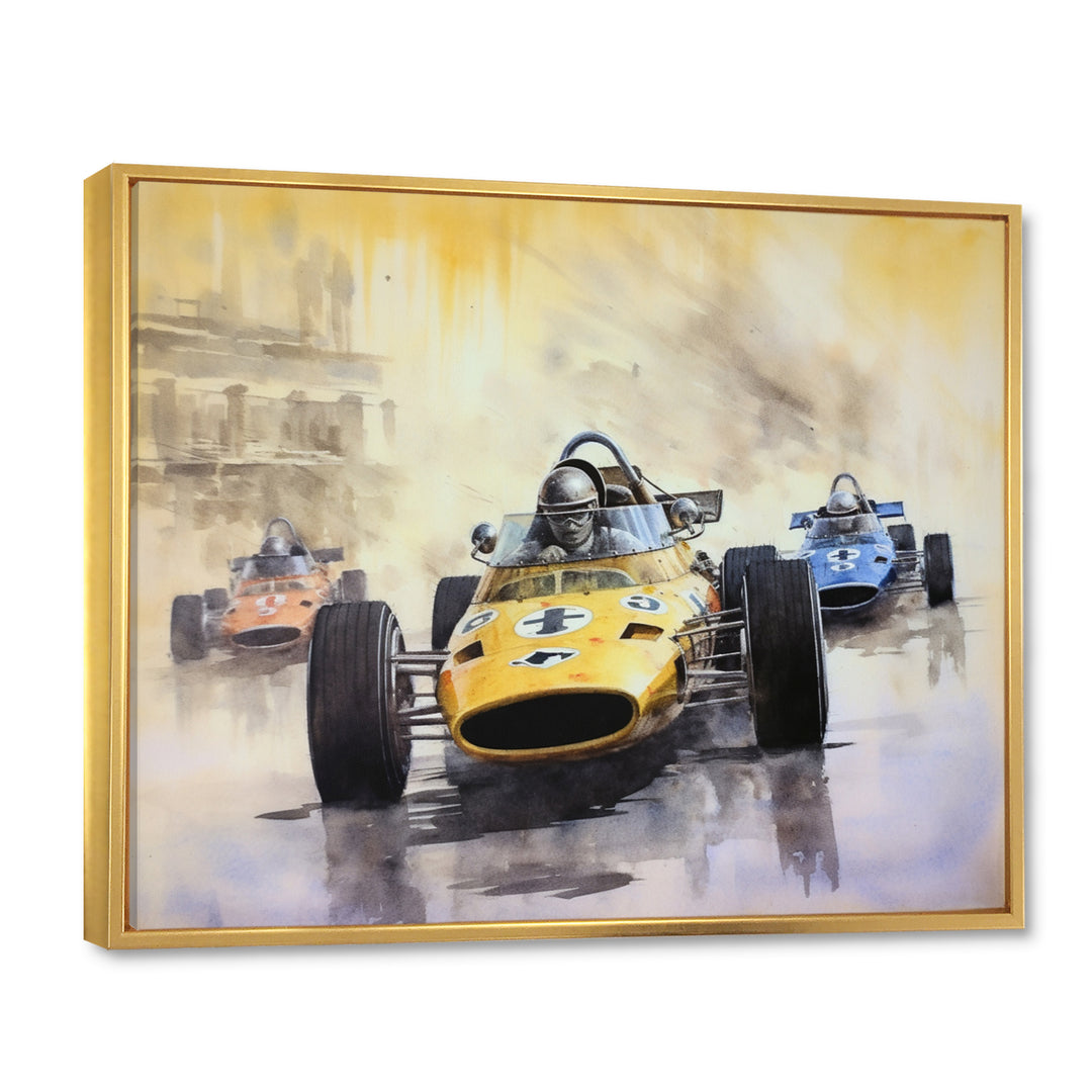 Vintage Formula Speedway Rush - Racing Canvas Wall Art