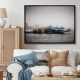 Photo Sailing Port Serenity I - Sailing Canvas Wall Art