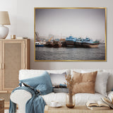 Photo Sailing Port Serenity I - Sailing Canvas Wall Art
