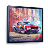 Graffiti Muscle Car I - Transportation Canvas Wall Art