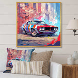 Graffiti Muscle Car I - Transportation Canvas Wall Art