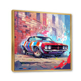 Graffiti Muscle Car I - Transportation Canvas Wall Art