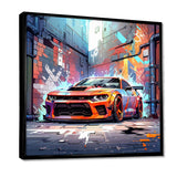 Graffiti Muscle Car III - Transportation Canvas Wall Art