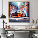 Graffiti Muscle Car III - Transportation Canvas Wall Art