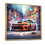 Graffiti Muscle Car III - Transportation Canvas Wall Art