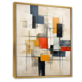 Ivory Illusions Abstract Shapes - Abstract Canvas Wall Art