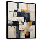 Ivory Illusions Abstract Shapes II - Abstract Canvas Wall Art