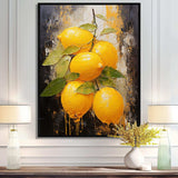 Lemon Loops Abstract Shapes I - Abstract Canvas Wall Art