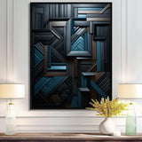 Onyx Opulence Vector - Abstract Canvas Wall Art