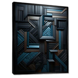 Onyx Opulence Vector - Abstract Canvas Wall Art