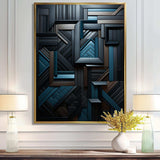 Onyx Opulence Vector - Abstract Canvas Wall Art