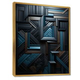 Onyx Opulence Vector - Abstract Canvas Wall Art