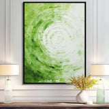 Green White Sage Spirals - Abstract Canvas Wall Art