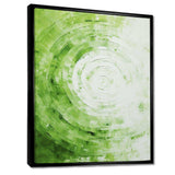 Green White Sage Spirals - Abstract Canvas Wall Art