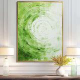 Green White Sage Spirals - Abstract Canvas Wall Art