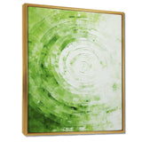 Green White Sage Spirals - Abstract Canvas Wall Art