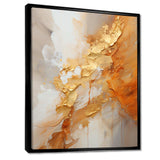 Gold White Champagne Sunrise Spirals I - Abstract Canvas Wall Art