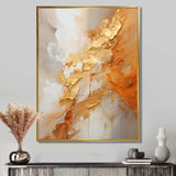 Gold White Champagne Sunrise Spirals I - Abstract Canvas Wall Art