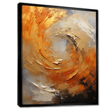 Gold Orange Desert Mirage Spiral - Abstract Canvas Wall Art