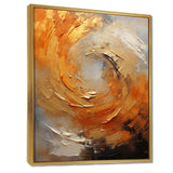 Gold Orange Desert Mirage Spiral - Abstract Canvas Wall Art