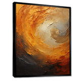 Gold Orange Desert Mirage Spiral I - Abstract Canvas Wall Art